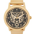 Plein Sport Plein Sport PSKDA0924  PSKDA0924 кварцевые мужские часы  золотой циферблат, браслет сталь с ip покрытием — вид спереди