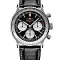 Breitling Breitling Navitimer B01 Chronograph 41 AB0139211B1P1  AB0139211B1P1 механические мужские часы  черный циферблат, браслет кожаный — вид спереди
