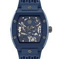 Philipp Plein Philipp Plein The Skeleton Ecoceramic PWVBA0323  PWVBA0323 механические мужские часы  синий циферблат, браслет силикон — вид спереди
