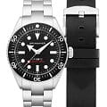 Spinnaker Spinnaker Spence SP-5097-11  SP-5097-11 механические мужские часы  черный циферблат, браслет нержавеющая сталь — вид спереди