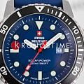 Swiss Military by Chrono Swiss Military Solar Power SMS34102.04 мужские часы синий циферблат на запястье