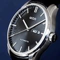Mido Mido Belluna Sunray M024.630.16.051.00 механические мужские часы часы, крупный план черный циферблат