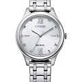Citizen Citizen Eco-Drive EM0500-73A  EM0500-73A кварцевые женские часы  белый циферблат, браслет нержавеющая сталь — вид спереди