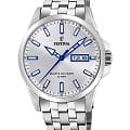 Festina Festina Classics F20357/1  F20357/1 кварцевые мужские часы  серебристый циферблат, браслет нержавеющая сталь — вид спереди