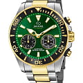 Jaguar Jaguar Connected J889/3  J889/3 кварцевые мужские часы  зеленый циферблат, браслет нержавеющая сталь с pvd-покрытием — вид спереди
