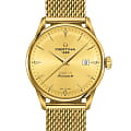 Certina Certina DS-1 C029.807.33.361.00 DS 1 C0298073336100 механические мужские часы  золотой циферблат, браслет нержавеющая сталь с pvd-покрытием — вид спереди