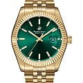 Beverly Hills Polo Club Beverly Hills Polo Club BP3018X.170  BP3018X.170 кварцевые мужские часы  зеленый циферблат, браслет сталь с ip покрытием — вид спереди
