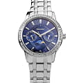 Adriatica Adriatica Moonphase A3601.5115QFZ  A3601.5115QFZ кварцевые женские часы  синий циферблат, браслет нержавеющая сталь — вид спереди