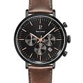 Pierre Lannier Pierre Lannier Baron 222G434  222G434 кварцевые мужские часы  черный циферблат, браслет кожаный — вид спереди