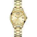 Guess Guess Mini Aura GW0385L2  GW0385L2 кварцевые женские часы  золотой циферблат, браслет нержавеющая сталь — вид спереди