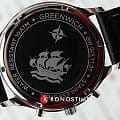 Greenwich Greenwich Skipper GW 043.11.31 кварцевые мужские часы часы, крупный план черный циферблат