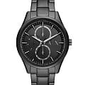 Armani Exchange Armani Exchange Dante AX1867  AX1867 кварцевые мужские часы  черный циферблат, браслет сталь с ip покрытием — вид спереди