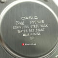 Casio Casio A-158WEA-1 кварцевые мужские часы часы, крупный план антрацитовый циферблат