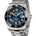 Epos Epos Diver 3504.131.80.36.90  3504.131.80.36.90 механические мужские часы  синий циферблат, браслет титановый — вид спереди