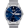 Tissot Tissot Heritage Visodate Automatic T019.430.11.041.00 Visodate T0194301104100 механические мужские часы  синий циферблат, браслет нержавеющая сталь — вид спереди