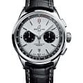 Breitling Breitling Premier B01 Chronograph 42 AB0118221G1P1  AB0118221G1P1 механические мужские часы  белый циферблат, браслет кожаный — вид спереди
