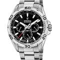 Festina Festina Multifuncion F20623/5  F20623/5 кварцевые мужские часы  черный циферблат, браслет нержавеющая сталь 316l — вид спереди