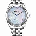 Citizen Citizen Citizen L EM1140-80D  EM1140-80D кварцевые женские часы  перламутровый циферблат, браслет нержавеющая сталь — вид спереди
