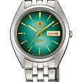 Orient Orient 3 Stars FAB0000AF  FAB0000AF механические мужские часы  зеленый циферблат, браслет нержавеющая сталь — вид спереди