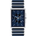 Greenwich Greenwich Chronos GW 533.10.36  GW 533.10.36 кварцевые мужские часы  синий циферблат, браслет сталь + керамические вставки — вид спереди