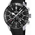 Festina Festina Ceramic F20515/2  F20515/2 кварцевые мужские часы  черный циферблат, браслет силикон — вид спереди