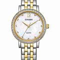 Citizen Citizen Elegance EL3104-54D  EL3104-54D кварцевые женские часы  перламутровый циферблат, браслет нержавеющая сталь с ip-покрытием — вид спереди