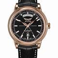 Aviator Aviator Douglas Day-Date V.3.20.2.146.4  V.3.20.2.146.4 механические мужские часы  синий циферблат, браслет кожаный — вид спереди