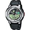 Casio Casio Illuminator AQF-102W-7B  AQF-102W-7B кварцевые мужские часы  черный циферблат, браслет пластик — вид спереди