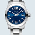 Longines Longines Conquest L3.377.4.96.6 женские часы синий циферблат на запястье