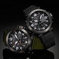 Casio Casio Pro Trek PRW-6600YB-3E кварцевые мужские часы часы, крупный план черный циферблат