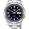 Seiko Seiko 5 Regular SNKK11K1S  SNKK11K1S механические мужские часы  синий циферблат, браслет нержавеющая сталь — вид спереди