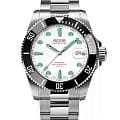Epos Epos Diver 3504.131.20.10.30  3504.131.20.10.30 механические мужские часы  белый циферблат, браслет нержавеющая сталь — вид спереди