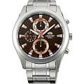 Orient Orient UY07002T (FUY07002T)  UY07002T  мужские часы  коричневый циферблат, браслет  — вид спереди