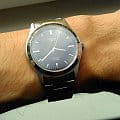 Casio Casio MTP-1200A-1A кварцевые мужские часы часы, крупный план черный циферблат