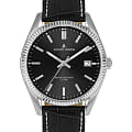 Jacques Lemans Jacques Lemans Derby 50-3P  50-3P кварцевые мужские часы  черный циферблат, браслет кожаный — вид спереди