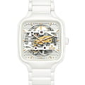 Rado Rado True Square Automatic Skeleton R27126012 Automatic R27126012 механические мужские часы  белый циферблат, браслет высокотехнологичная керамика + титан — вид спереди