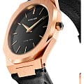 D1 Milano D1 Milano Ultra Thin UTLJ03 кварцевые мужские часы часы, крупный план черный циферблат