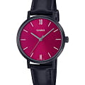 Casio Casio Collection LTP-VT02BL-4A  LTP-VT02BL-4A кварцевые женские часы  фиолетовый циферблат, браслет кожаный — вид спереди