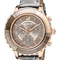 Swarovski Swarovski Octea Lux Chrono 5452495  5452495 кварцевые женские часы  серый циферблат, браслет кожаный — вид спереди