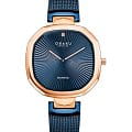 Obaku Obaku Diamond V277LXVLML  V277LXVLML кварцевые женские часы  синий циферблат, браслет сталь с ip покрытием — вид спереди