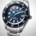 Citizen Citizen Promaster NB6026-56L механические мужские часы часы, крупный план синий циферблат