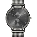 Daniel Wellington Daniel Wellington Classic Multi-Eye Mesh Graphite DW00100712  DW00100712 кварцевые мужские часы  серый циферблат, браслет нержавеющая сталь с pvd-покрытием — вид спереди
