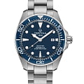 Certina Certina DS Action Diver C032.607.11.041.00 DS Action C0326071104100 механические мужские часы  синий циферблат, браслет нержавеющая сталь — вид спереди