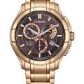 Citizen Citizen Eco-Drive BL8163-50X  BL8163-50X кварцевые мужские часы  коричневый циферблат, браслет нержавеющая сталь с ip-покрытием — вид спереди
