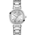 Guess Guess Dress Steel GW0470L1  GW0470L1 кварцевые женские часы  серебристый циферблат, браслет нержавеющая сталь — вид спереди