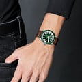 Rado Rado Captain Cook Automatic R32505315 механические мужские часы часы, крупный план зеленый циферблат
