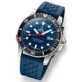 Swiss Military by Chrono Swiss Military Solar Power SMS34102.04 кварцевые мужские часы часы, крупный план синий циферблат