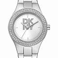 DKNY DKNY Parsons Glitz DK1L025M0015  DK1L025M0015 кварцевые женские часы серебристый циферблат, браслет нержавеющая сталь — вид спереди