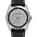 Jacques Lemans Jacques Lemans 1-2176E  1-2176E кварцевые мужские часы  черный циферблат, браслет кожаный — вид спереди