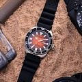 Citizen Citizen Promaster NY0120-01Z механические мужские часы часы, крупный план оранжевый циферблат